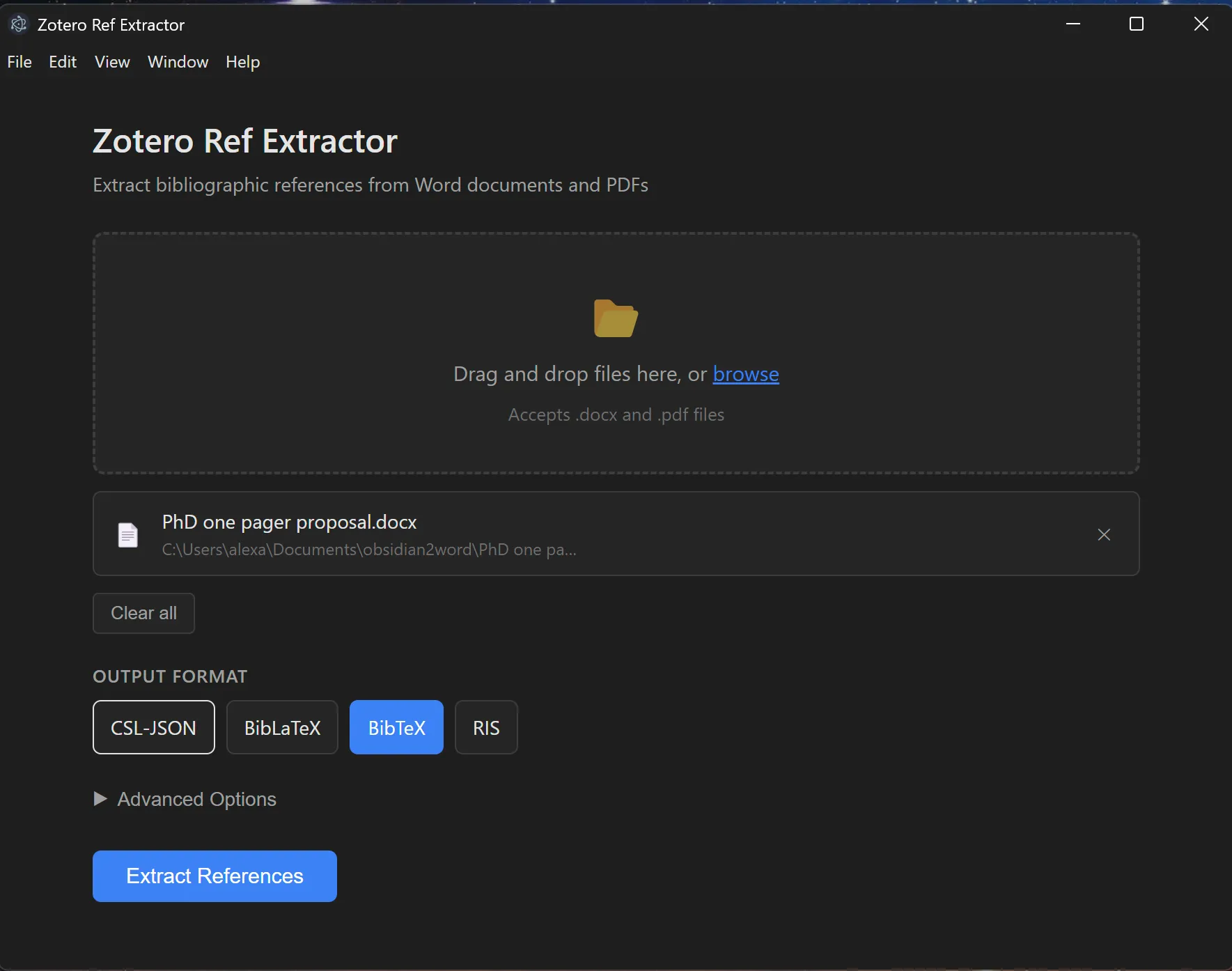 Zotero Reference Extractor – image 1