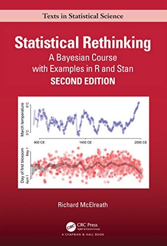 Cover of Statistical Rethinking: A Bayesian Course with Examples in R and Stan